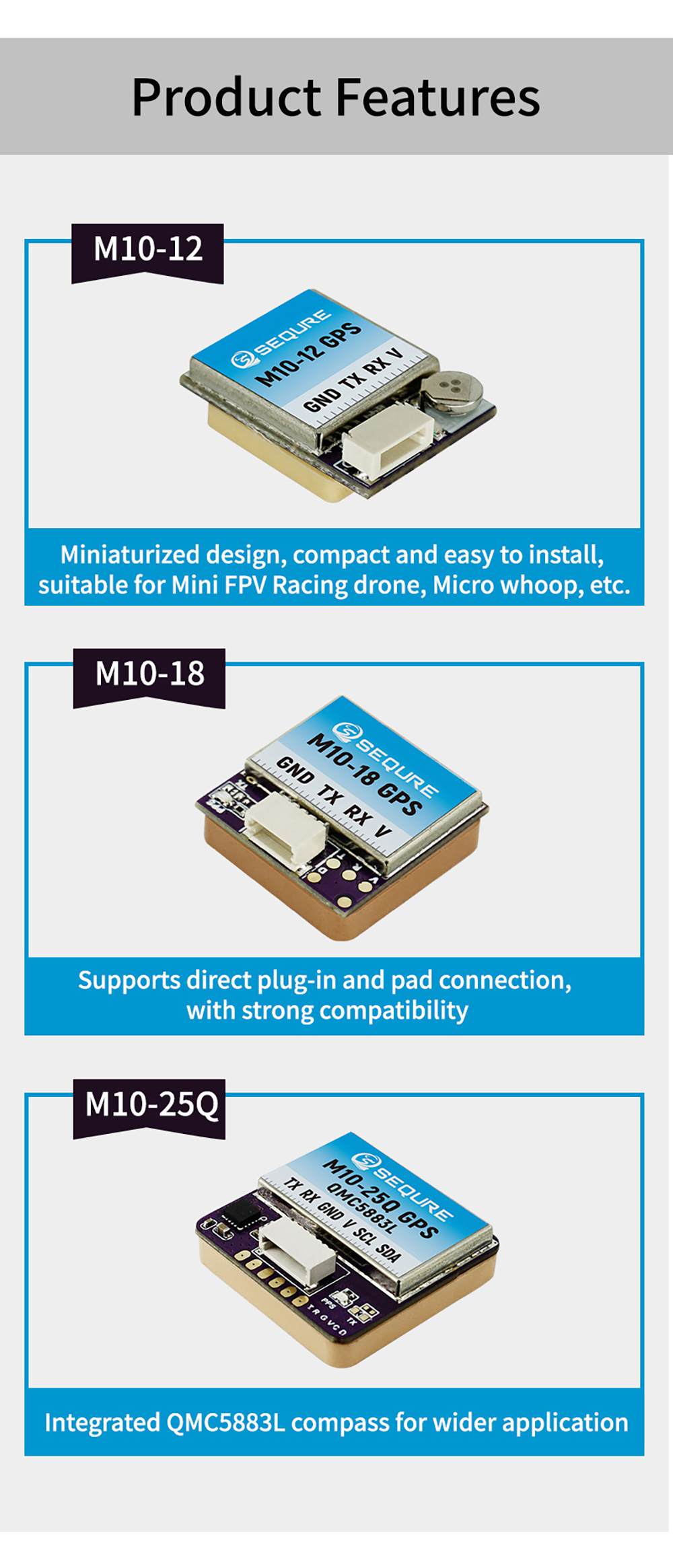 SEQURE-M10-12--M10-18--M10-25Q-M10-GPS-Kleine-Groumlszlige-Schnelle-Positionierung-INVA-BF-FPV-Ruuml-2016439-3